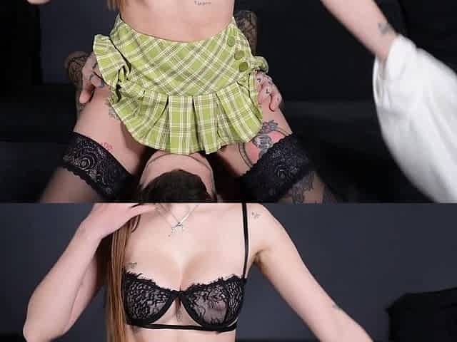 Two Huge Creampies in this Schoolgirl's Virgin Tight Pussy