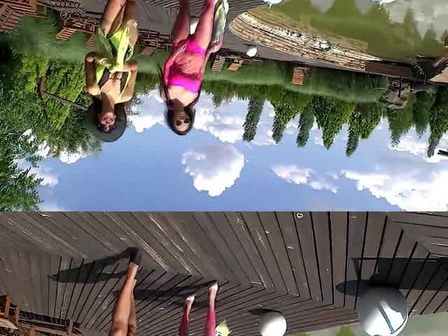 Busty Babes Wild Outdoor Threesome Fuck