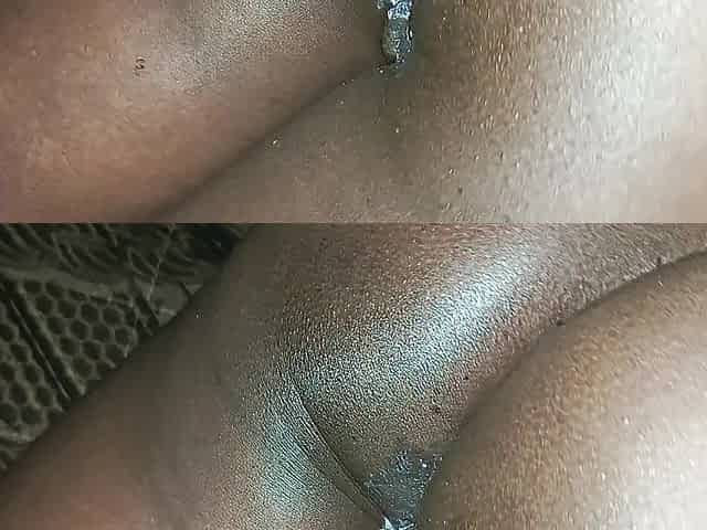 Black large ebony butt POV