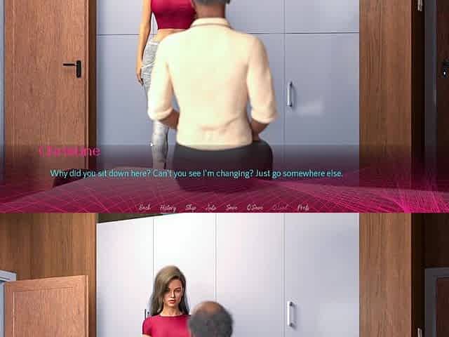 Wife Having Fun in Bedroom with Old Man