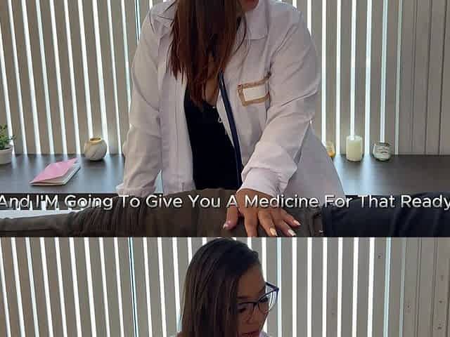 Doctor Riding Ass in Her Patient's Cock at the Office