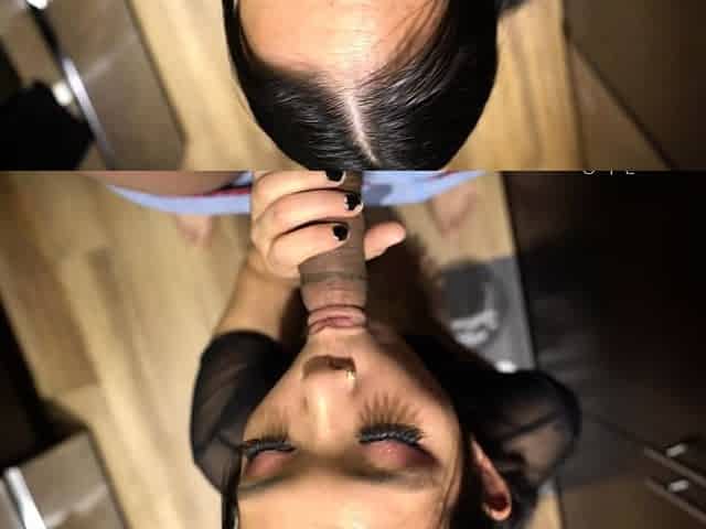 Great close up in japanese teen blowjob pov