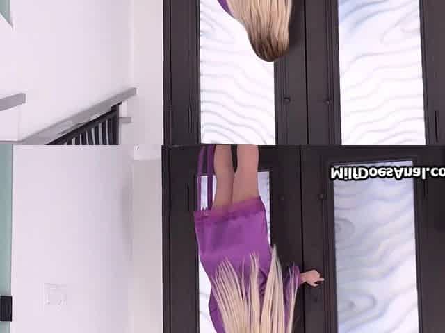 Needy wife milks painters huge penis before rimjob