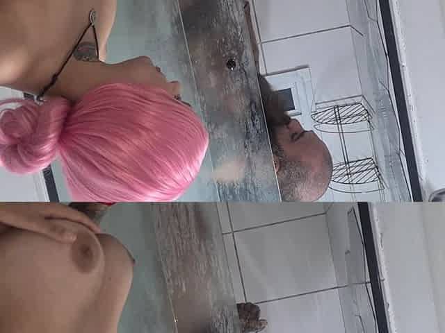 Sharing the Shower with My Stepbrother