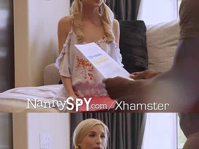 NANNYSPY BRAVE nanny TRIES TO FIT bosses MASSIVE WEENIE