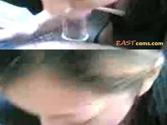 SG Malay Girl Gives Blowjob in the Staircase