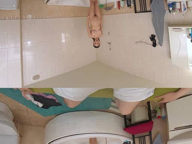 Tanya Ray in Bathroom Dorm