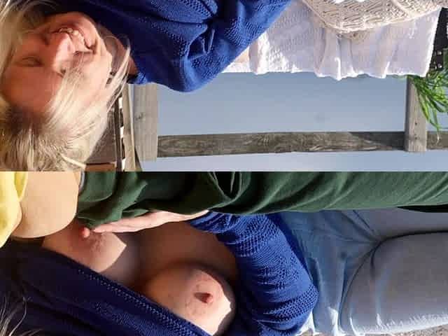 Sunbathing, blowjobs and spooning - risky outdoor sex