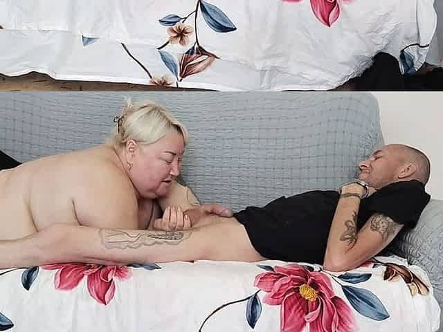 Girlfriend Gives a Deep and High-quality Blowjob Before My Cumshot
