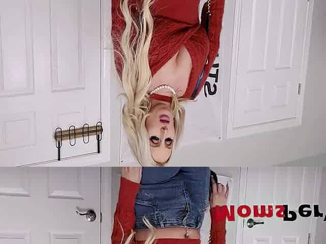Blond Curvy Aged Breast Feeds Her Step Son (POV)