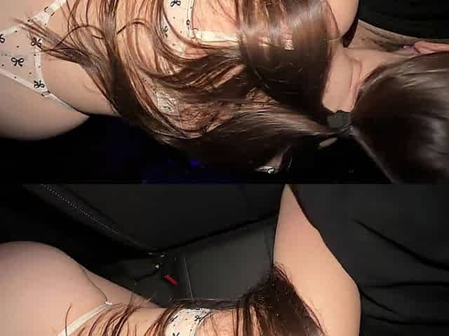 A marvelous brunette hair with a large butt is having sex in a stranger's car.