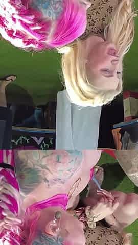 Thick Tattooed Sluts Adore Getting Every Drop of Cum in the Room