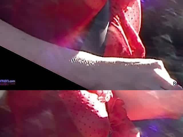 Amateur mother I'd like to fuck Braless wearing her Sheer Red HAWT Top all around City