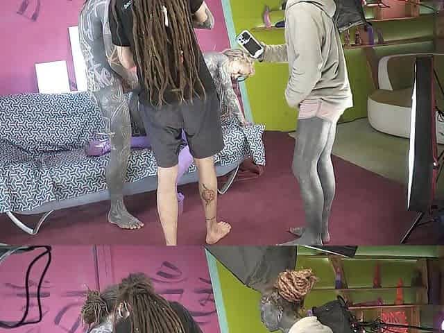 Behind the Scenes with Heavily Tattooed Slim Hotty Anuskatzz