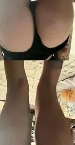 Stripping and wiggling my hips while the sun is shining