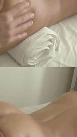 Russian teen Anastasiya gives a massage and then fucks