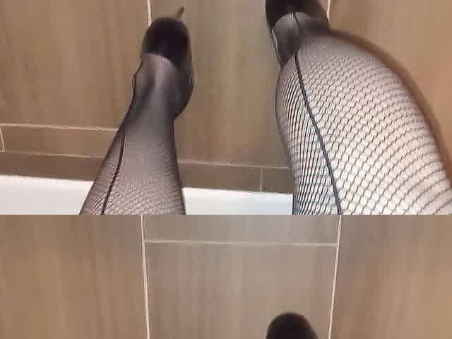 Heels and Fishnet Hose
