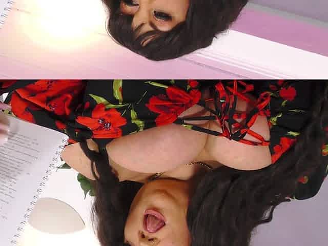 Fat brunette chick JJ Jewel tries out a toy on her pussy