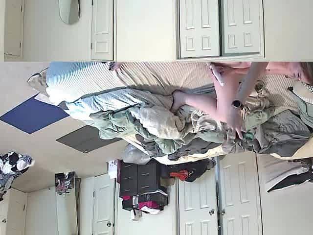 Camera catches mother I'd like to fuck masturbating