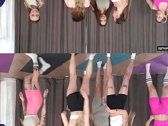 Nicole Murkovski and Her Fitness Gals Got Screwed Hard by Coach and Overspread in Cum