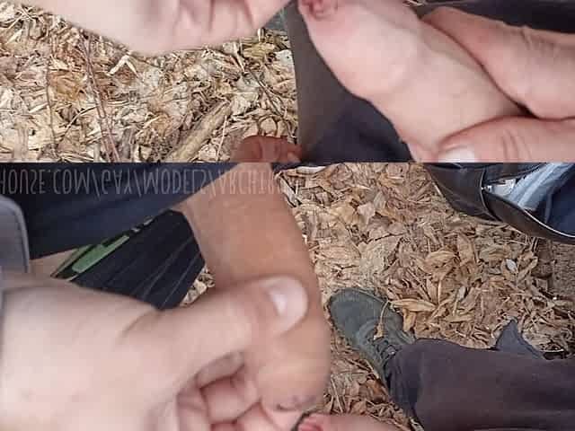 A young guy fucks on the street, right in outdoor without a condom