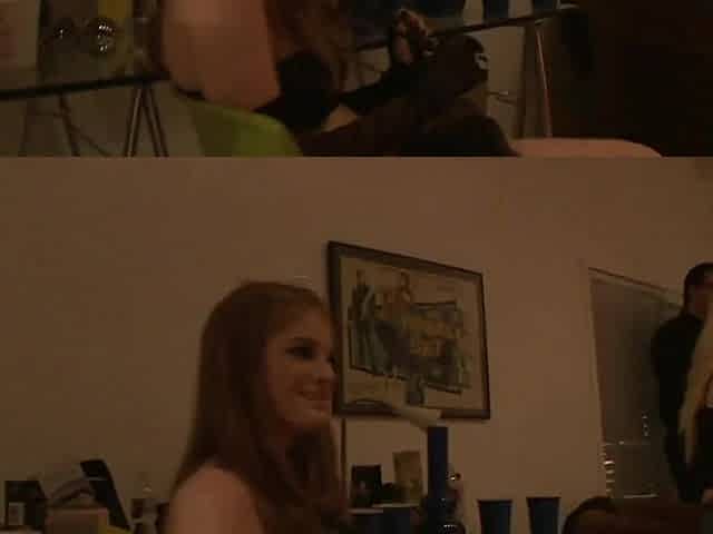19-Year Old Redhead With A Bald Vagina Gets Banged And Eats Cum