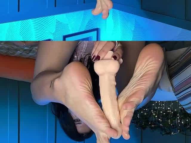 I know how to make u cum with my hands and feet and I will show