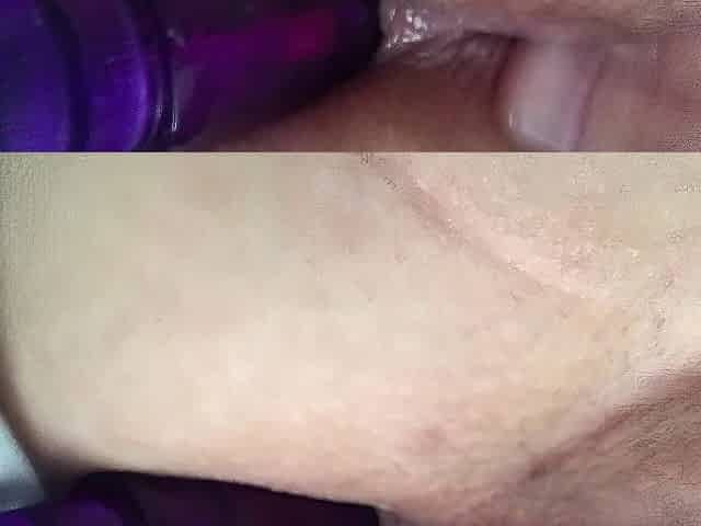 Taut vagina double penetration squirting and pulsing climax