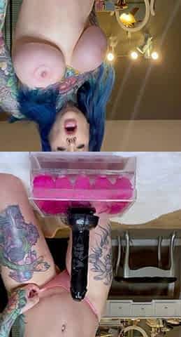 Stacked brunette goes solo toys and masturbation