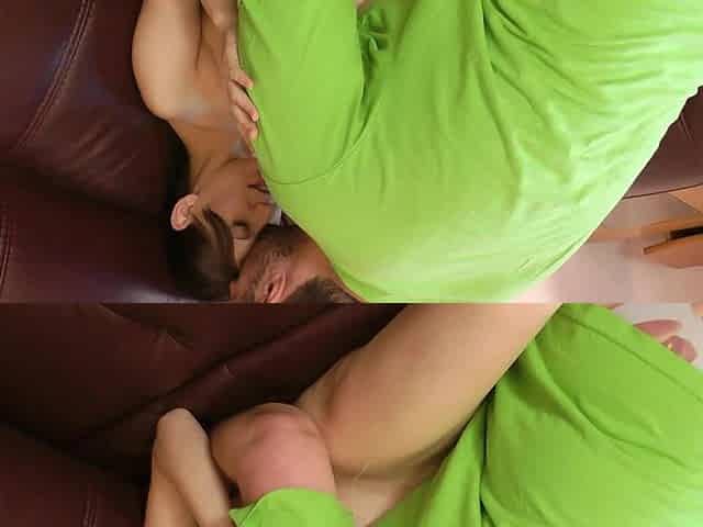 Pregnant Darkhaired babe Ramona Likes Big Man-1080P60fps - Giving head