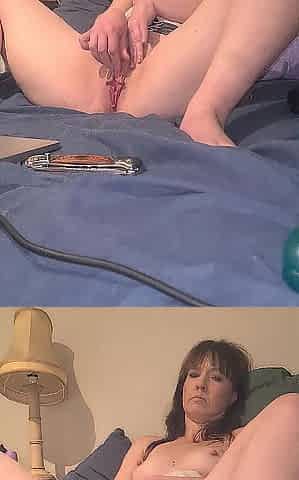 Playing with my sex toy