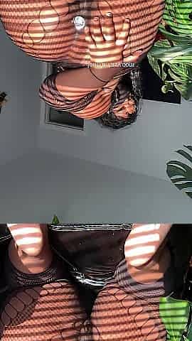 Solo play in ebony underware