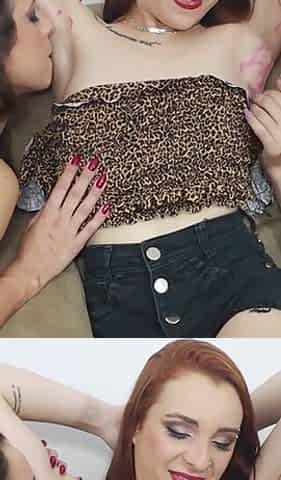 03 Girls Licking and Sniffing Armpits in a Sensual Rotation