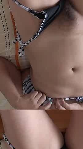 After Flashing Myself on the Beach and Having Fucked for Hours, My Friend's Stepson Cums in My Hairy