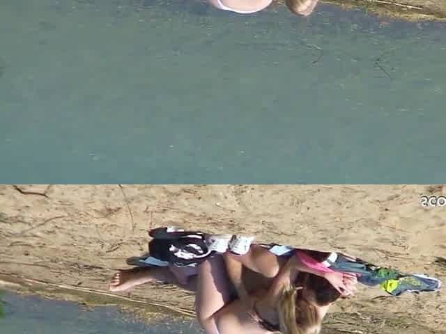 Real Teen Pair on German Beach, Voyeur Screw with Stranger