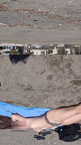 Beach Topless Sunbathing