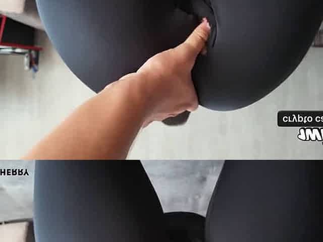 A insatiable sportswoman in taut leggings decided to glob in on me. I creamed her doggystyle - XXX!