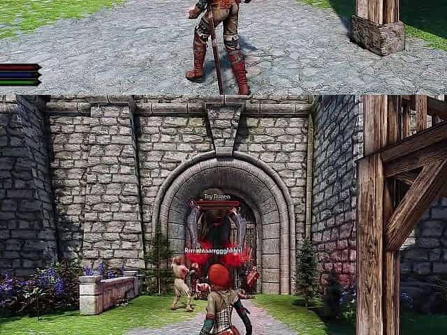 Attack on Titaness - Hawt Black destroys Skyrim