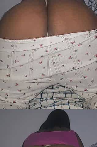 Large Ass Black Butt Shaking in Pajamas