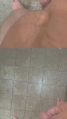 Peeing in shower