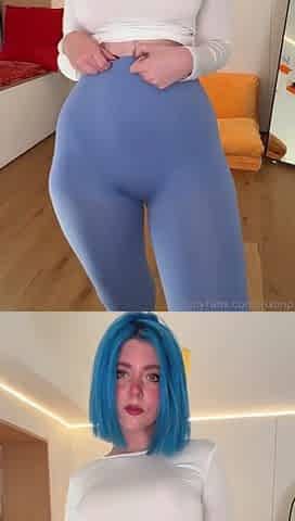 Big Tits Thick Thighs And Blue Hair And Blue Eyes But A BBC In Her Pussy - Homemade