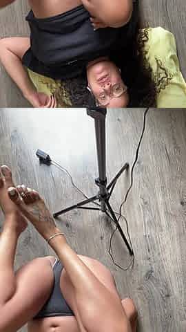Tanfeets Upside Down Soles and Tit Tease White Toes