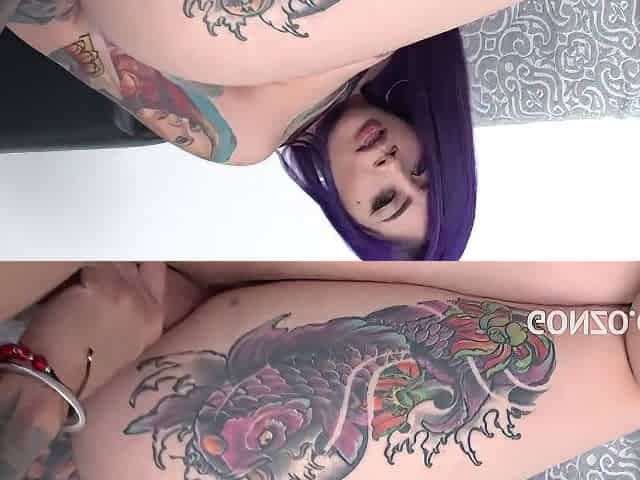 Inked Chubby Babe With Big Ass Enjoys Butt Fuck