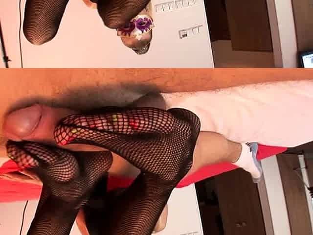 Hawt Blonde milf in foot Fetish tube scene