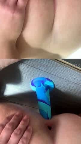 Close up amateur beauty uses her toy to masturbates