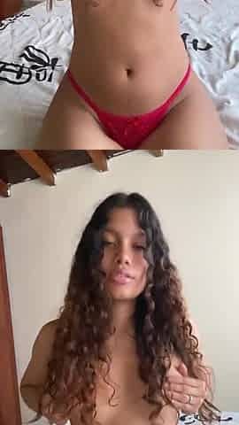 Hawt cute gal screws her taut twat with this large ebony vibrator