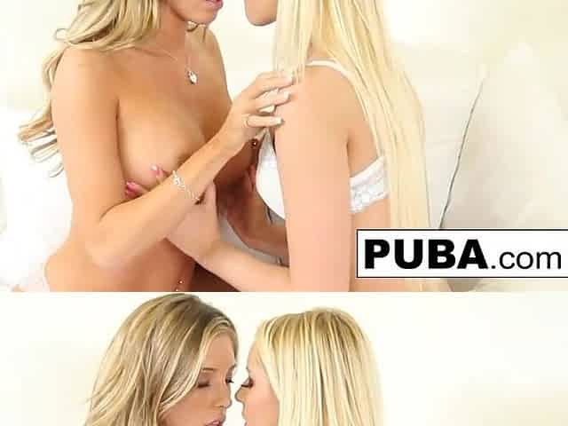 2 Hawt Golden-haired Lesbos Love Making Every Other Cum