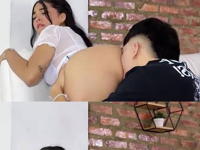 UNBELIEVABLE! I let my teacher fill my booty with milk to pass the subject