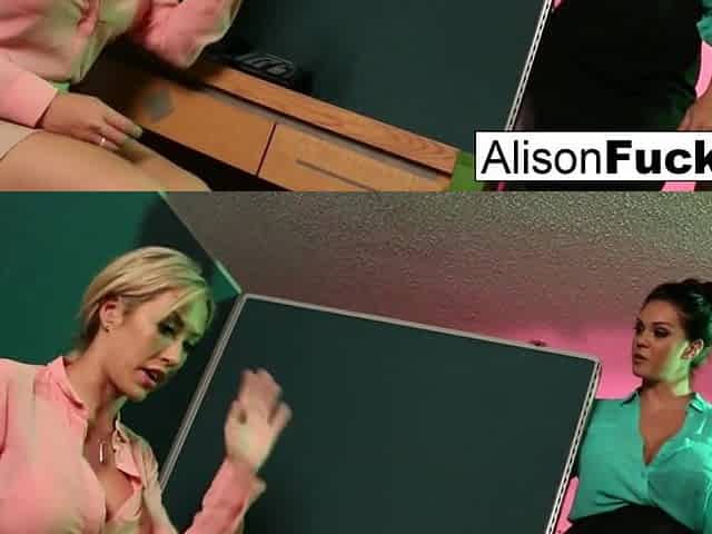 Capri caught on a hot call by her boss which leads to sex