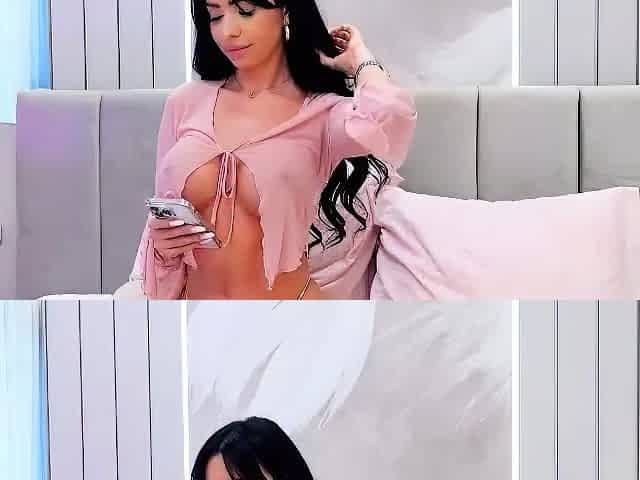 Hot ass brunette vibrator close up masturbation